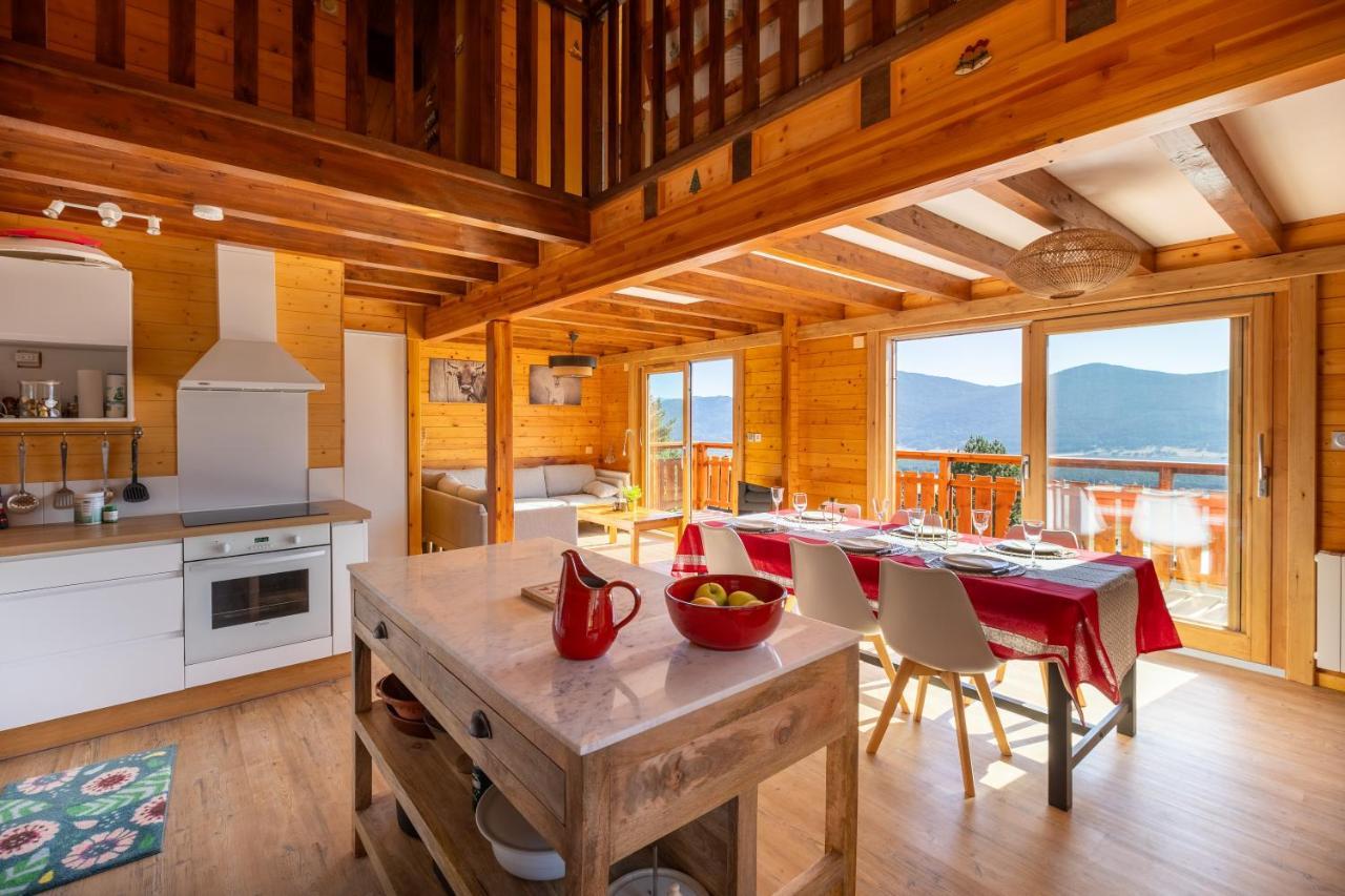 Chalet Les Tilleuls - Jolie Vue Montagne Et Lac Les Angles (Pyrenees-Orientales) Exterior foto