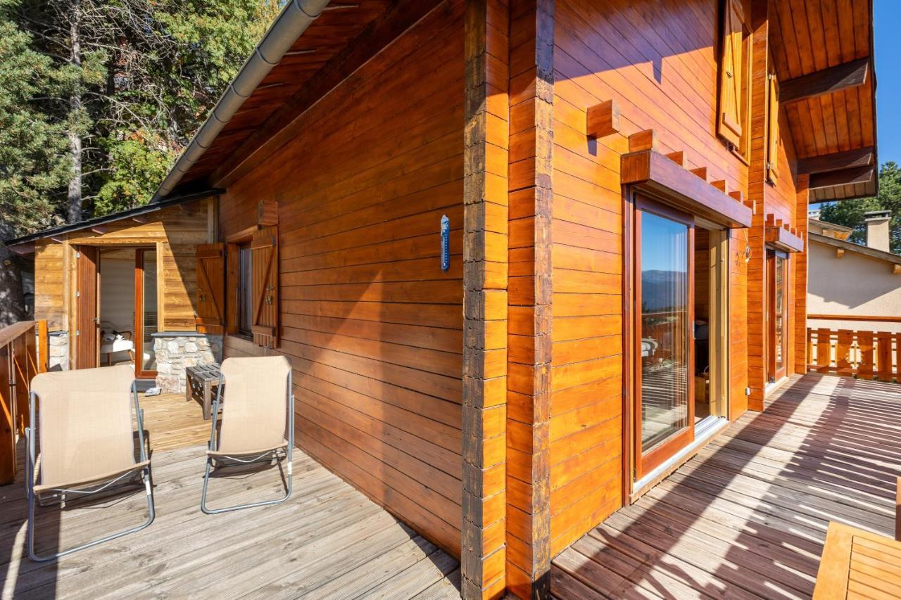 Chalet Les Tilleuls - Jolie Vue Montagne Et Lac Les Angles (Pyrenees-Orientales) Exterior foto